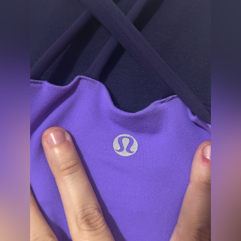 Lululemon Free To Be Tank Duo Tone Purple Womens Size 6 - Picture 3 of 6
